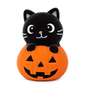 Aurora 3 Inch Marshmallow Squeeze Cat & Jack-O-Lantern Squishy Sensory Toy