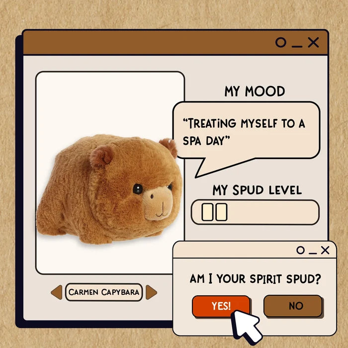 Aurora Plush Spudsters 10 Inch Carmen Capybara Plush Toy