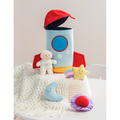Baby Ganz 10 Inch Rocket Ship Learn and Grow 5 Piece Plush Toy Playset