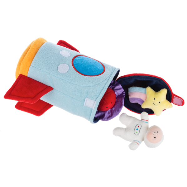 Baby Ganz 10 Inch Rocket Ship Learn and Grow 5 Piece Plush Toy Playset
