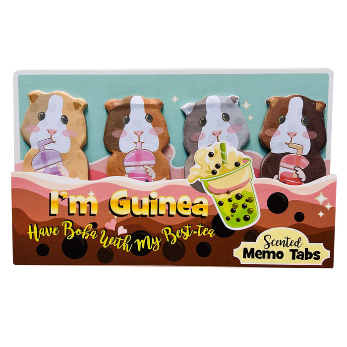 Boba Tea Guinea Pig Scented Memo Tabs