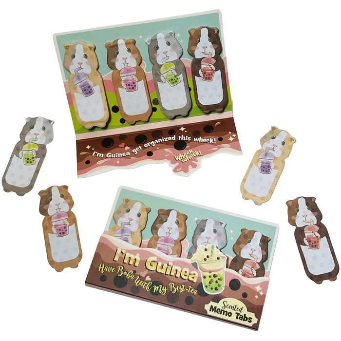 Boba Tea Guinea Pig Scented Memo Tabs