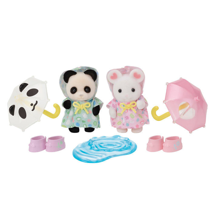 Calico Critters Nursery Friends Rainy Day Duo Set