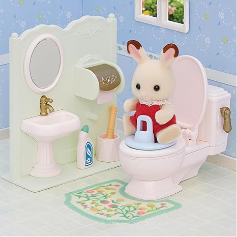 Calico Critters Toilet Furniture and Accessories Set