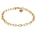 Charm It! 7.5 Inch Gold Tone Chain Charm Bracelet