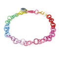 Charm It! 7.5 Inch Rainbow Chain Charm Bracelet