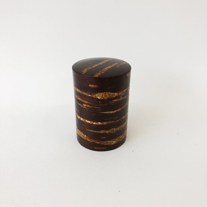 Cherry Wood Tea Leaf Canister - tortoise general store