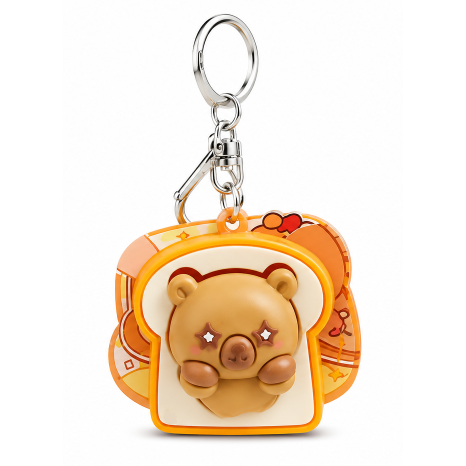 Clicker Chumz Capybara Toast Fidget Sensory Clicking Toy