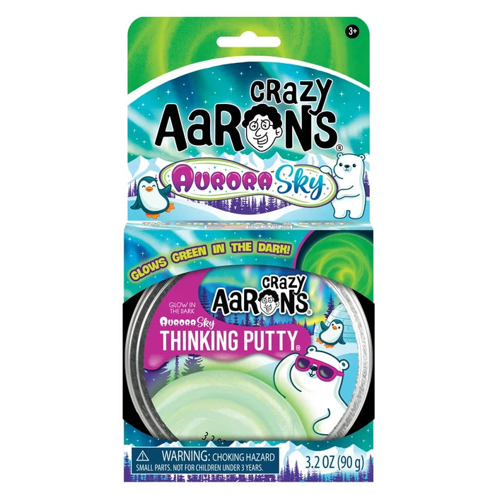 Crazy Aarons Aurora Sky Full Size 4 Inch Thinking Putty Tin