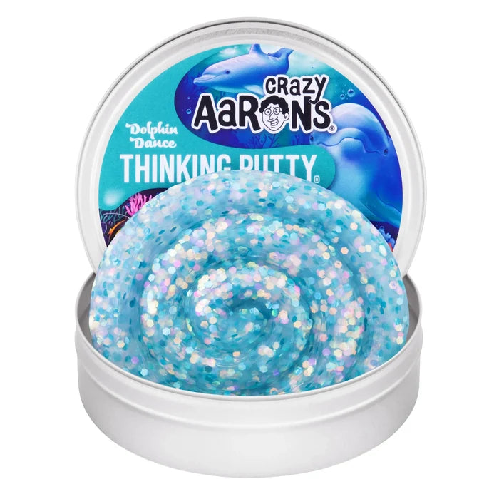 Crazy Aarons Dolphin Dance 3.5 Inch Thinking Putty Tin