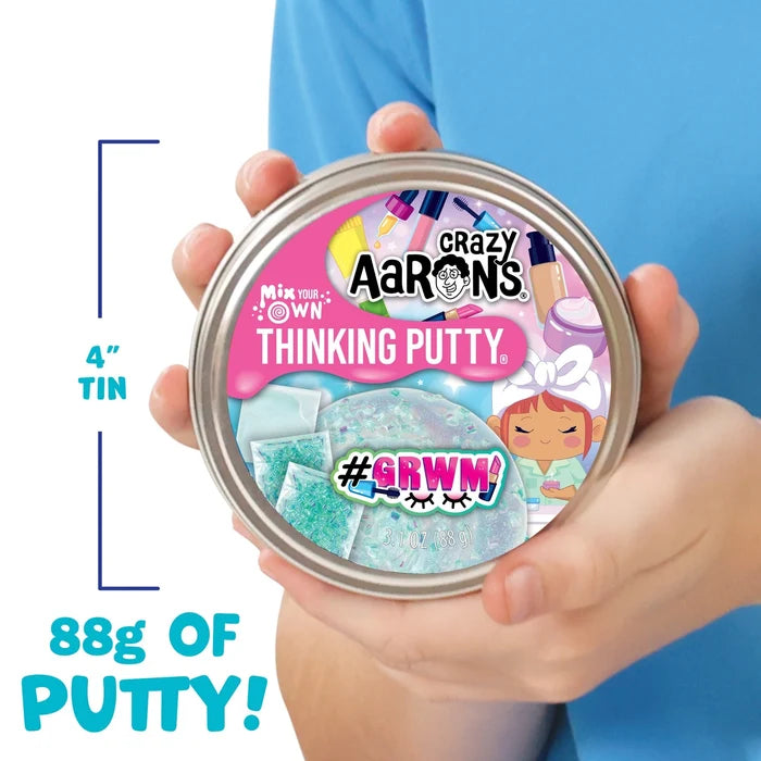 Crazy Aarons #GRWM Mix It Full Size 4 Inch Thinking Putty Tin