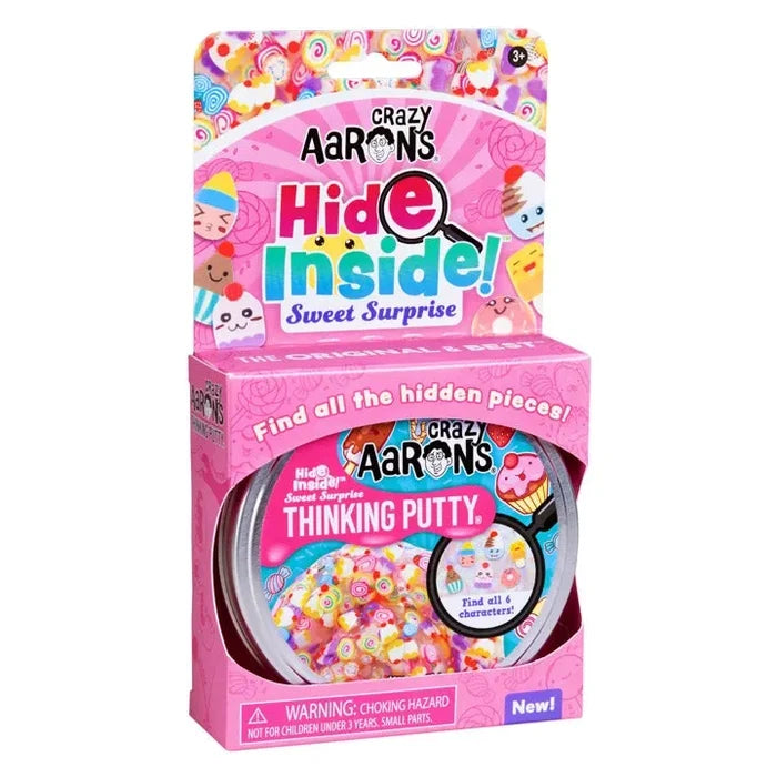 Crazy Aarons Sweet Surprise Hide Inside Full Size 4 Inch Thinking Putty Tin