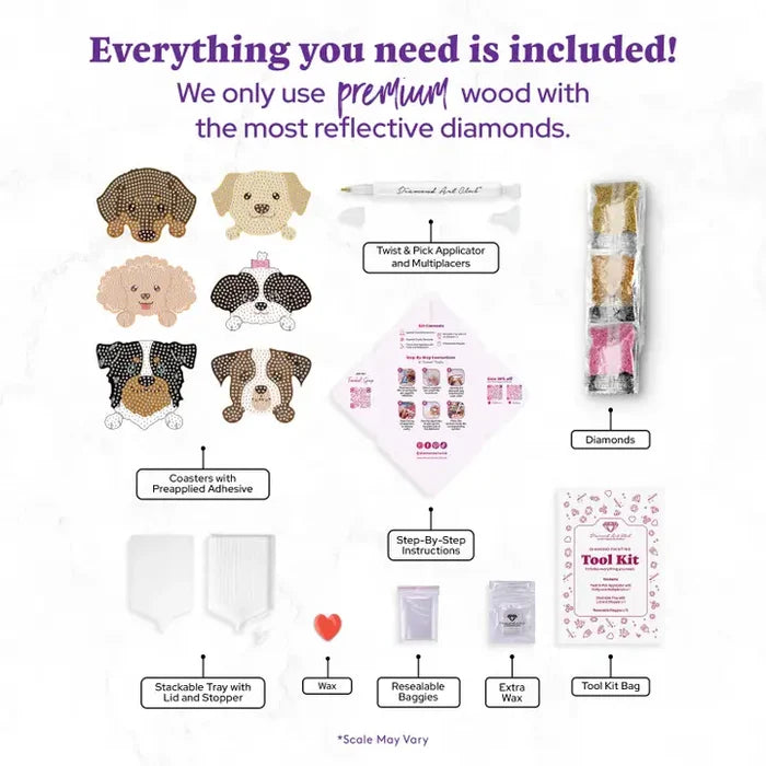 Diamond Art Club - Dogs Diamond Painting Kit