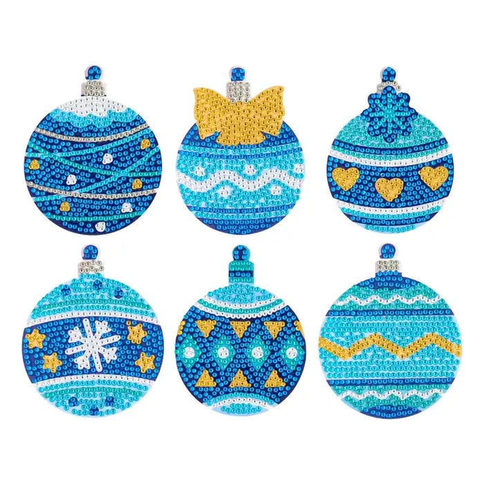 Diamond Art Club Coasters - Holly Jolly Diamond Painting Kit
