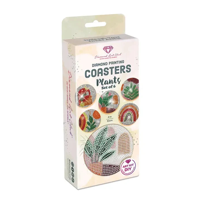 Diamond Art Club Coasters - Plants Diamond Painting Kit