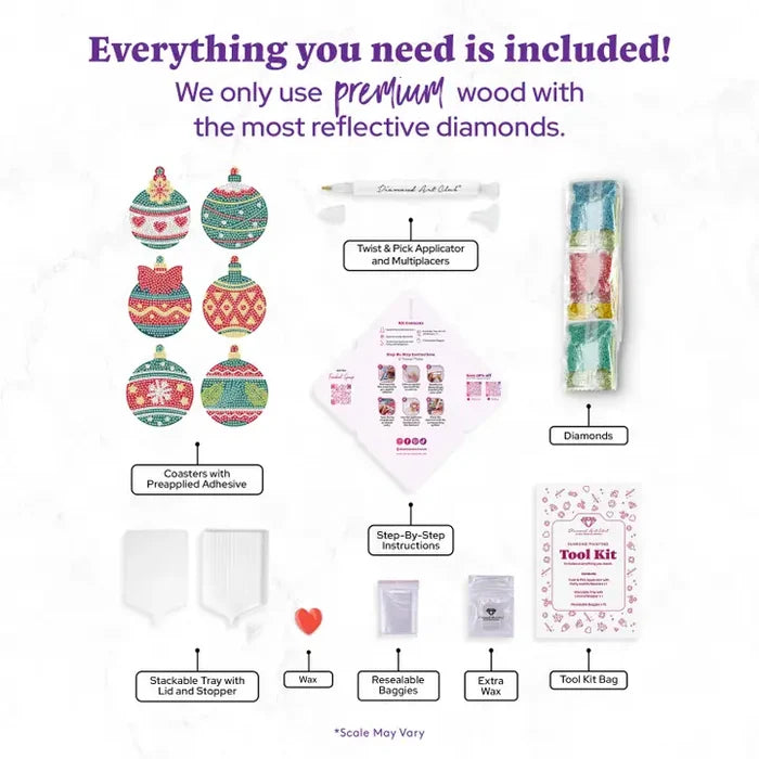 Diamond Art Club Coasters - Season of Love Diamond Painting Kit