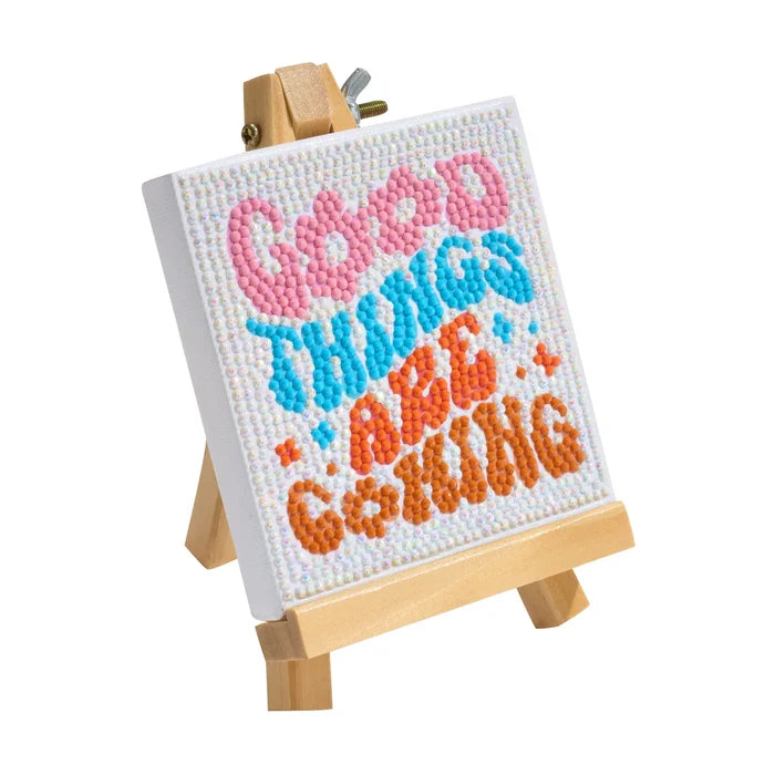 Diamond Art Club Mini Easels - Good Things Are Coming Diamond Painting Kit