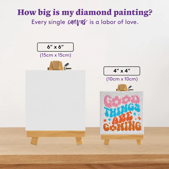 Diamond Art Club Mini Easels - Good Things Are Coming Diamond Painting Kit