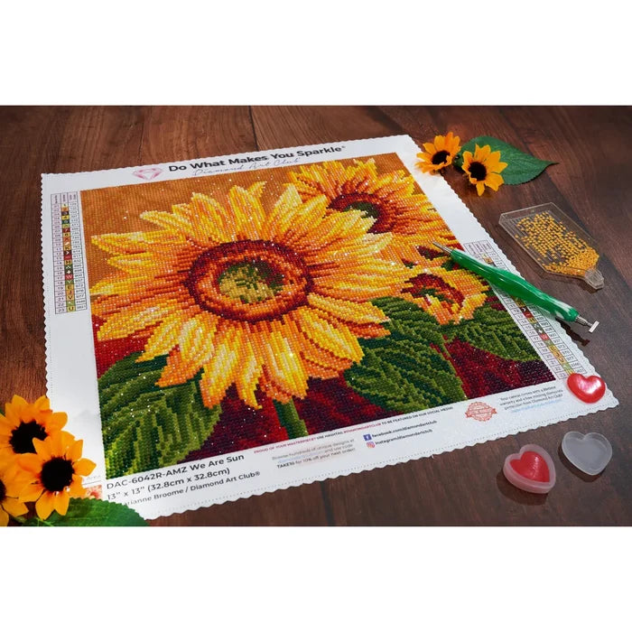 Diamond Art Club We Are Sun Sunflowers Diamond Painting Kit
