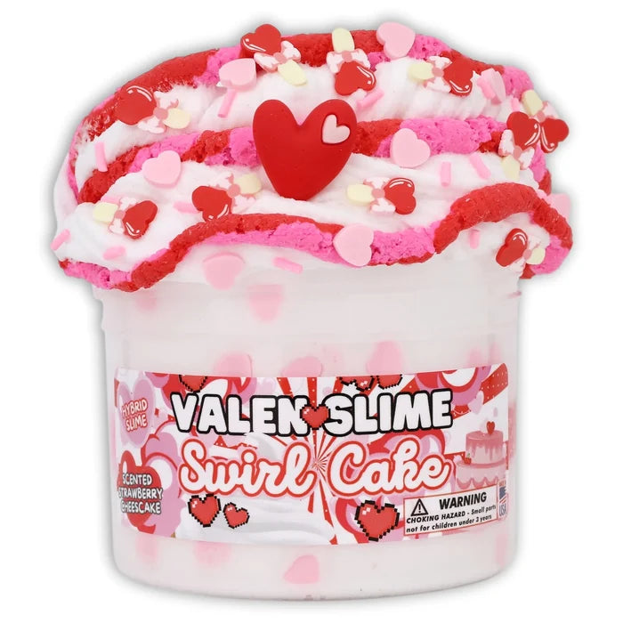 Dope Slimes 8 oz Valen-Slime Swirl Cake Slime