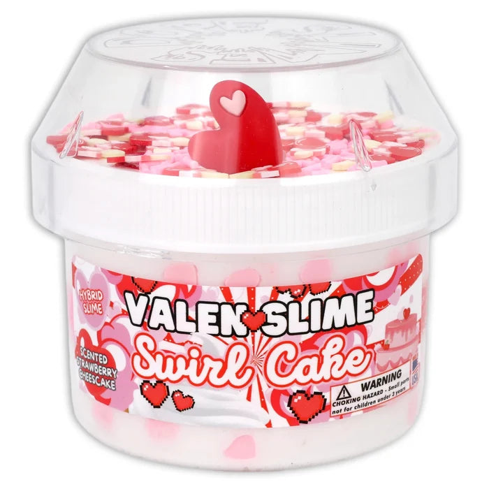Dope Slimes 8 oz Valen-Slime Swirl Cake Slime