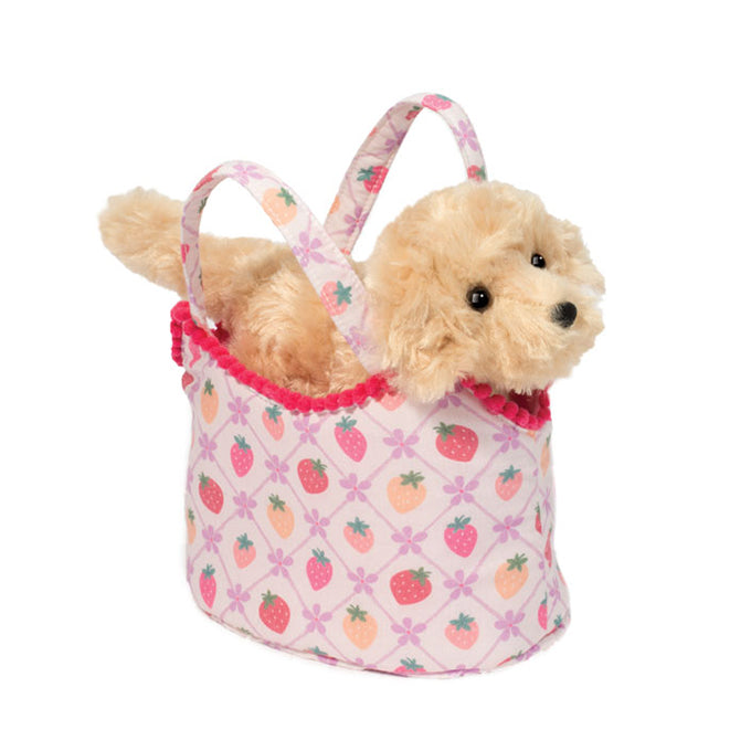 Douglas 7 Inch Berrysweet Sassy Sak with Golden Retriever Plush Toy