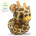 Duckeez 7 Inch Tundee the Girafee Duck Plush Toy by Beverly Hills Teddy Bear Company