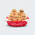 Emotional Support Gingerbread Set of 5 Plush Toys by What Do You Meme