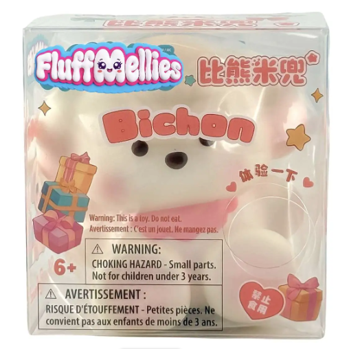 Fluffmellies 3.5 Inch Bichon Dog - Scented Slow Rise Squishy Toy