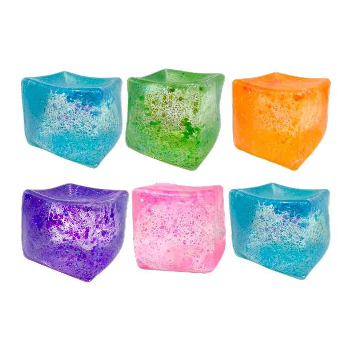 Fun Doh 3.5 Inch JUMBO Squishy Cube Sensory Toy - Assorted