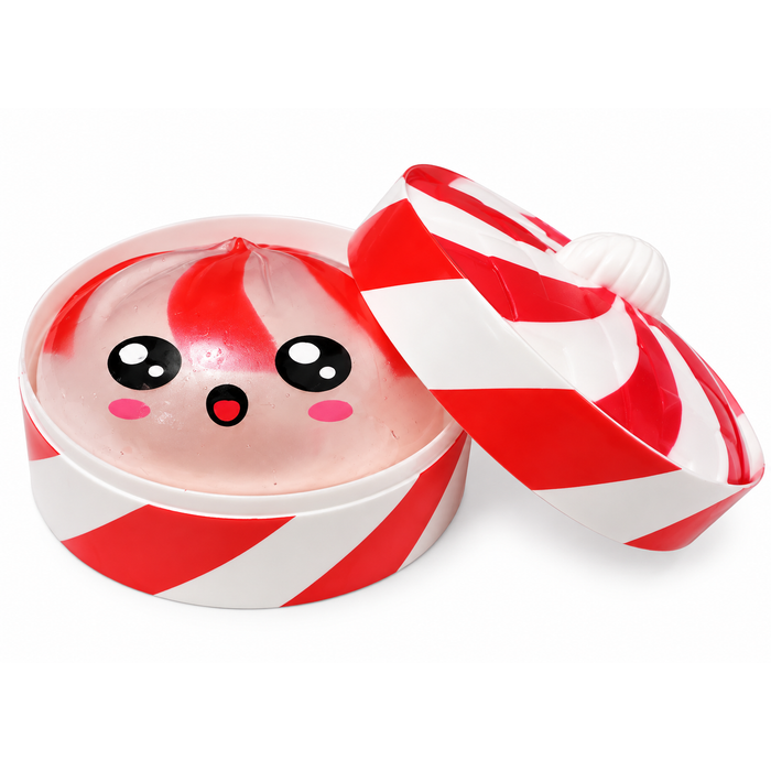 Fun Doh 4 Inch Merry Squishmas Christmas Dumpling Squishy Sensory Toy - Assorted