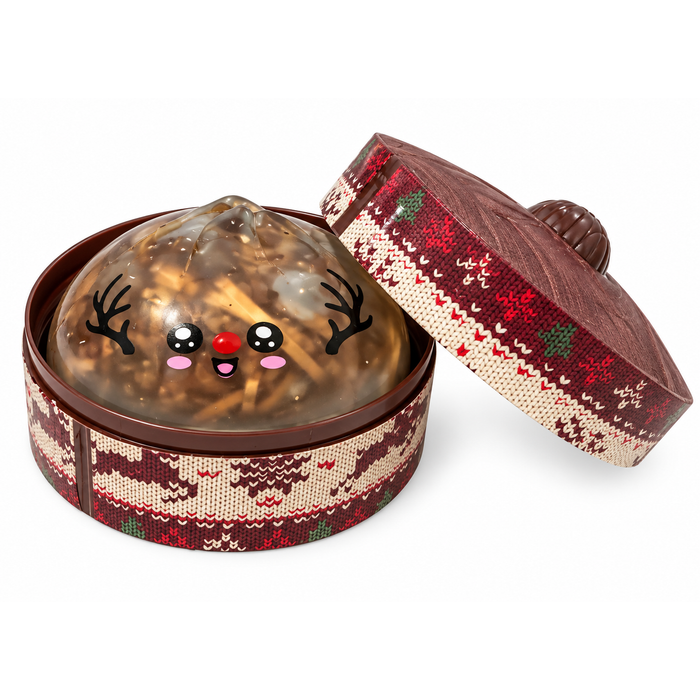 Fun Doh 4 Inch Merry Squishmas Christmas Dumpling Squishy Sensory Toy - Assorted