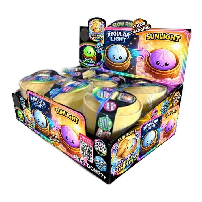 Fun Doh 4 Inch Mystery Color Change Dumpling - Sensory Fidget Toy