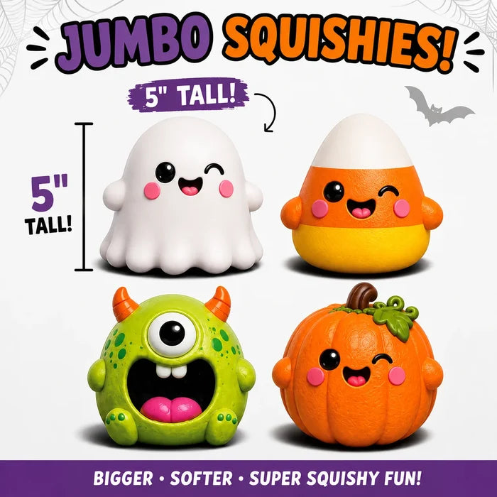 Fun Doh 5 Inch Mega Mash Monsters Jumbo Halloween Squishy Toy - Ghost
