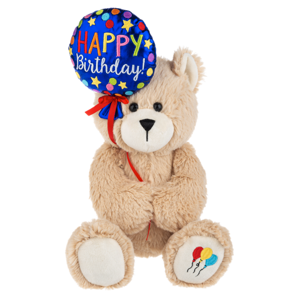 Ganz 12 Inch Happy Birthday Balloon Bear Plush Toy