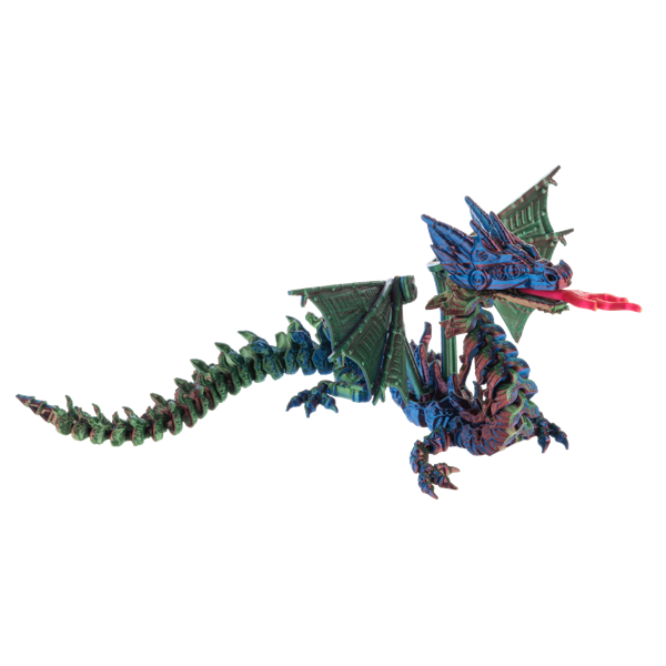 Ganz 12.5 Inch Shimmer Creatures Fire Dragon - Articulated Fidget Toy - Assorted