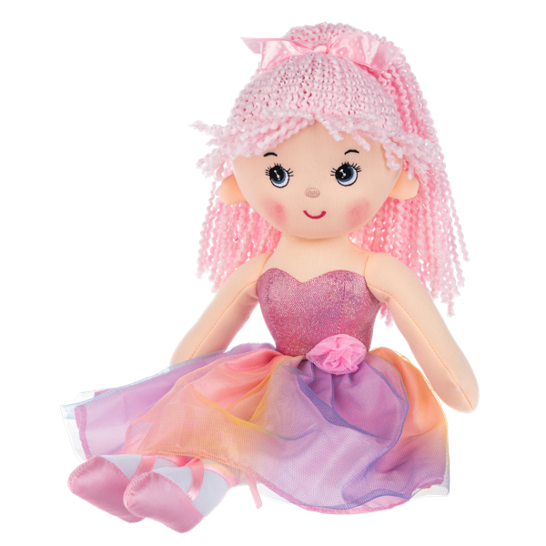 Ganz 16 Shimmer Tutu Twirls Ballerina Plush Doll Toy - Pink