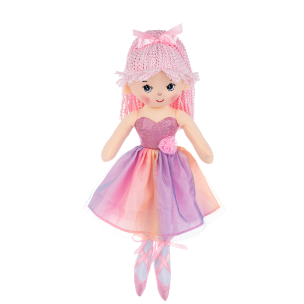 Ganz 16 Shimmer Tutu Twirls Ballerina Plush Doll Toy - Pink