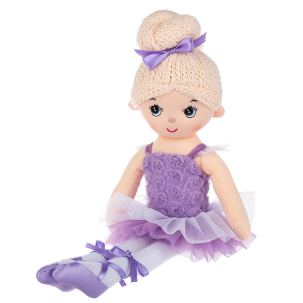 Ganz 16 Shimmer Tutu Twirls Ballerina Plush Doll Toy - Purple