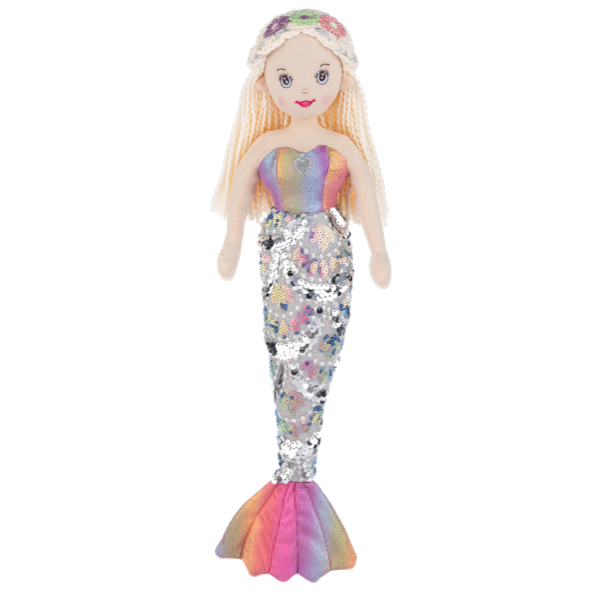 Ganz 18 Shimmer Cove Mermaid Plush Doll Toy - Shelly