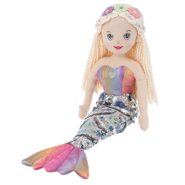 Ganz 18 Shimmer Cove Mermaid Plush Doll Toy - Shelly