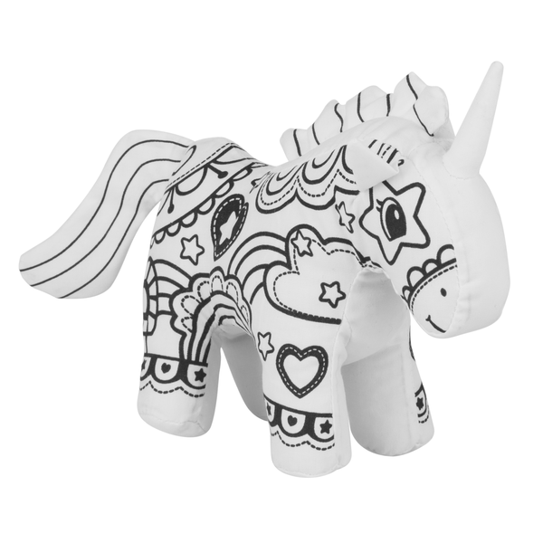 Ganz 7 Inch Mini Coloring Kit - Color Your Own Plush Toy - UNICORN