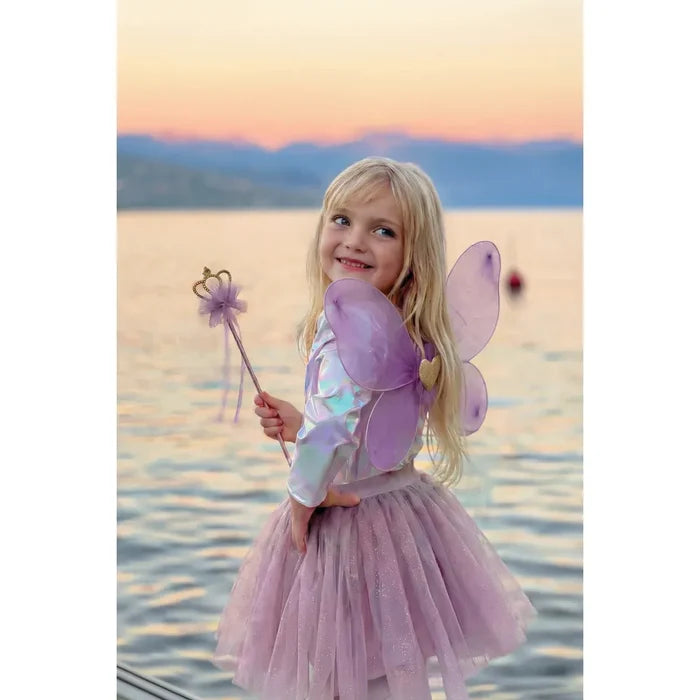 Great Pretenders Royal Fairy Princess Skirt Set - Size 4-6 - Purple