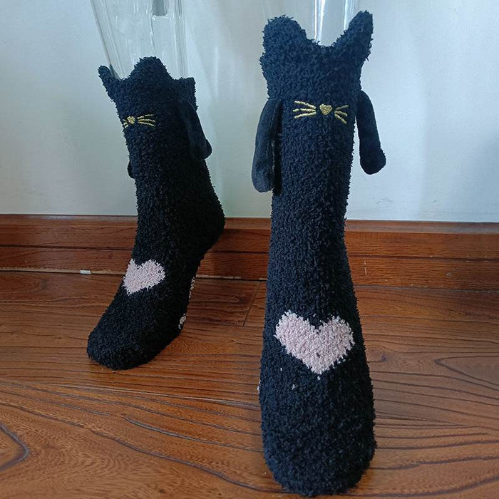 Hand - In - Hand Mangetic Christmas Socks - Goodlifebean