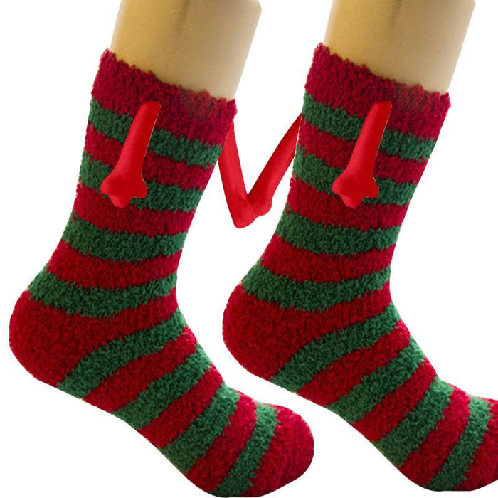 Hand - In - Hand Mangetic Christmas Socks - Goodlifebean