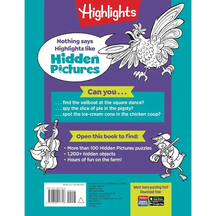 Highlights Hidden Pictures: Farm Puzzles Activity Book