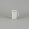 Hasami Porcelain - Teapot Tall with Stainless Strainer Gloss Gray ø 3.3/8" | Tortoise General Store