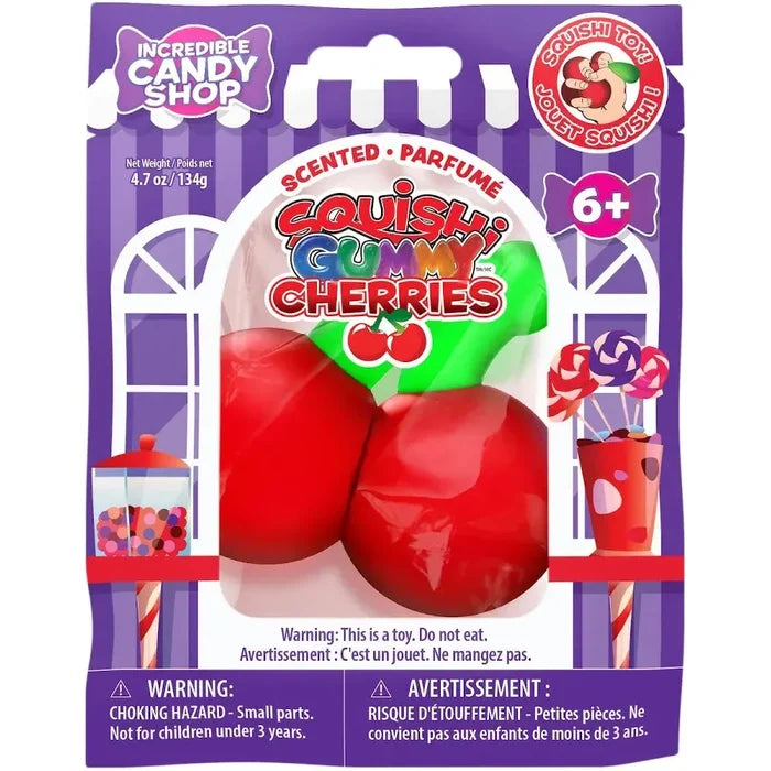 Incredible Play Candy Shop - Squishi Gummy Cherries Squishy Sensory Toy