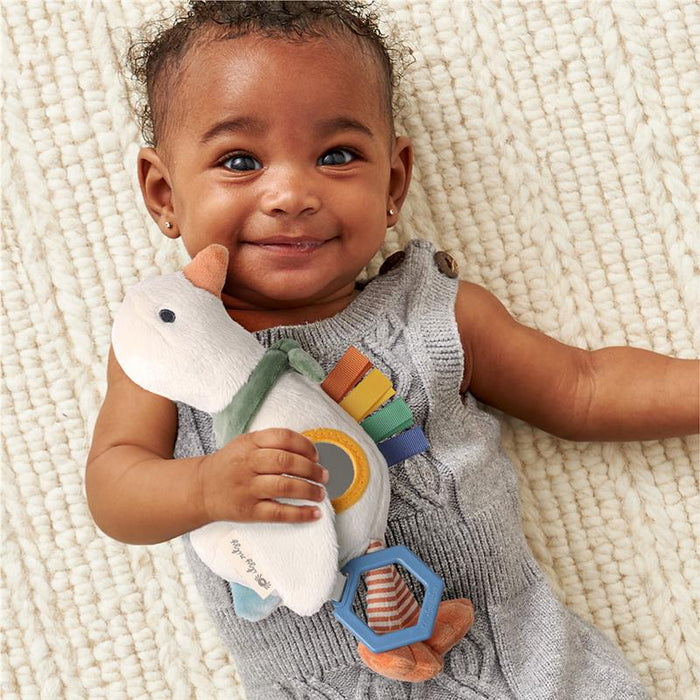 Itzy Ritzy Bitzy Traveler™ Goose Plush Teether Toy