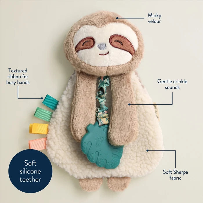 Itzy Ritzy Itzy Friends Lovey™ Sloth Plush Teether Toy